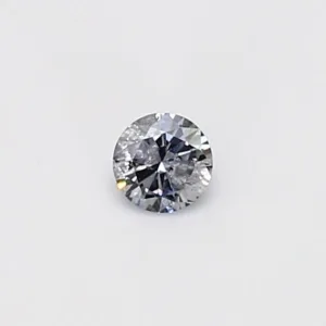 0.13 Carat Round Fancy Light Gray Blue Natural Diamond