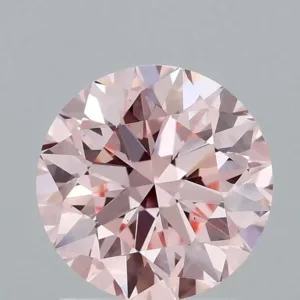 1.56 Carat Round Fancy Intense Pink VS1 Lab Diamond