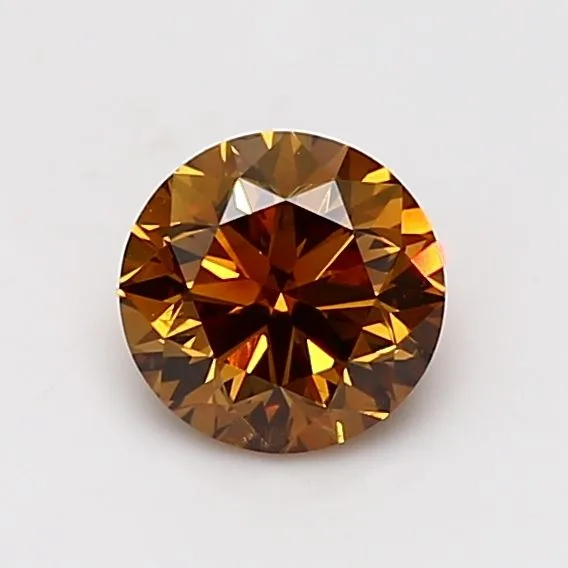 1.01 Carat Round Fancy Deep Yellow I1 Natural Diamond 1 1.01 Carat Round Fancy Deep Yellow I1 Natural Diamond