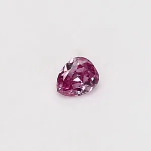 0.09 Carat Pear Fancy Vivid Pink VS2 Natural Diamond