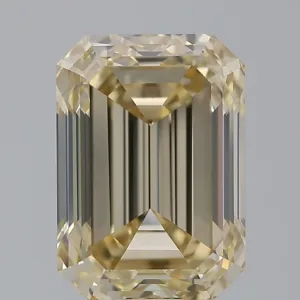 5.01 Carat Emerald Fancy Light Brown Yellow VS2 Natural Diamond