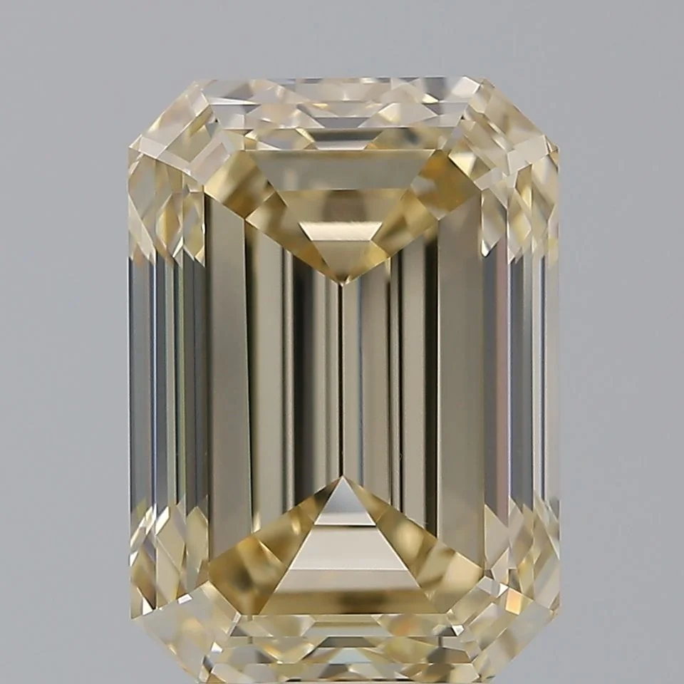 5.01 Carat Emerald Fancy Light Brown Yellow VS2 Natural Diamond 1 5.01 Carat Emerald Fancy Light Brown Yellow VS2 Natural Diamond