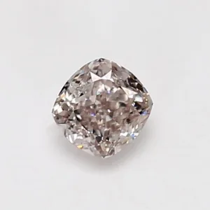 0.7 Carat Cushion Modified Fancy Light Pink Brown VS2 Natural Diamond