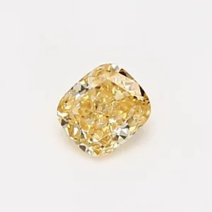 0.35 Carat Cushion Brilliant Yellow SI2 Natural Diamond