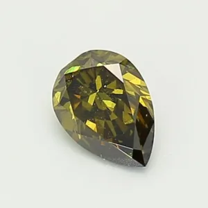 0.66 Carat Emerald Fancy Dark Brown I1 Natural Diamond