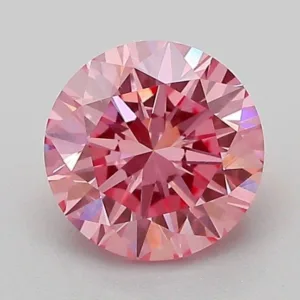 1.18 Carat Round Fancy Vivid Pink VVS2 Lab Diamond