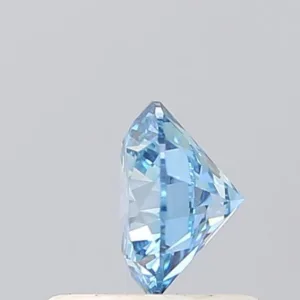 0.55 Carat Round Fancy Vivid Blue VVS2 Lab Diamond