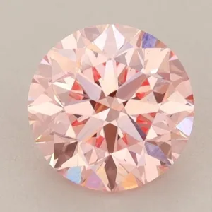 1.64 Carat Round Fancy Intense Pink VS2 Lab Diamond