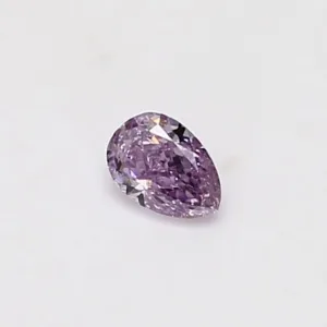0.18 Carat Pear Fancy Purple I1 Natural Diamond