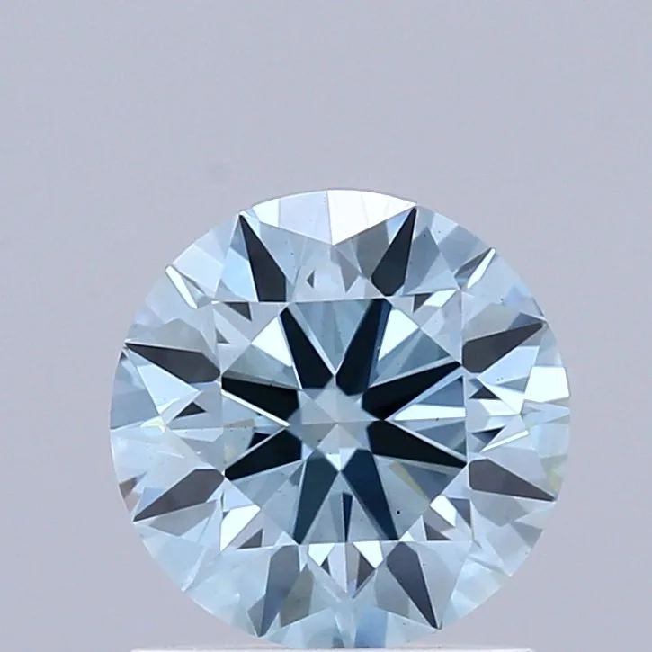 1.04 Carat Round Fancy Vivid Blue VS1 Lab Diamond 1 1.04 Carat Round Fancy Vivid Blue VS1 Lab Diamond