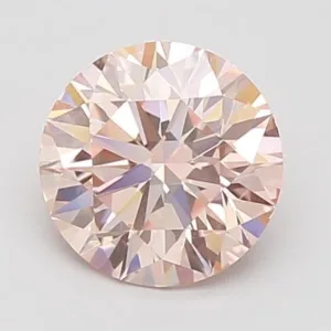 0.61 Carat Round Fancy Intense Pink VS2 Lab Diamond