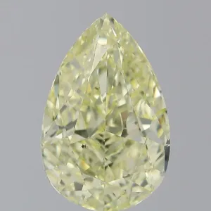 6.01 Carat Pear Fancy Yellow SI1 Natural Diamond