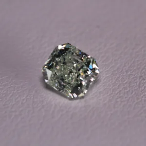 0.95 Carat Radiant Fancy Light Green SI1 Natural Diamond