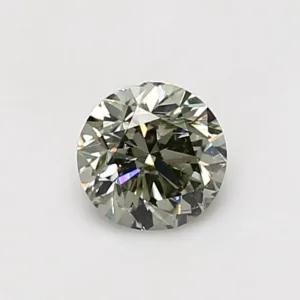 0.7 Carat Round Fancy Green I1 Natural Diamond