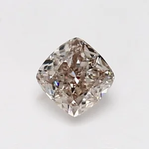 0.71 Carat Cushion Brilliant Fancy Light Brown VVS2 Natural Diamond