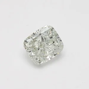 0.65 Carat Cushion Brilliant Faint Green SI2 Natural Diamond