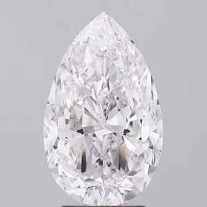 3.63 Carat Pear Faint Pink IF Natural Diamond