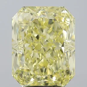 6.01 Carat Radiant Fancy Yellow VS1 Natural Diamond
