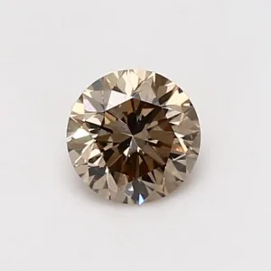 0.63 Carat Round Fancy Brown VVS2 Natural Diamond