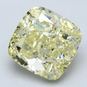 5.94 Carat Cushion Brilliant Fancy Yellow VVS2 Natural Diamond