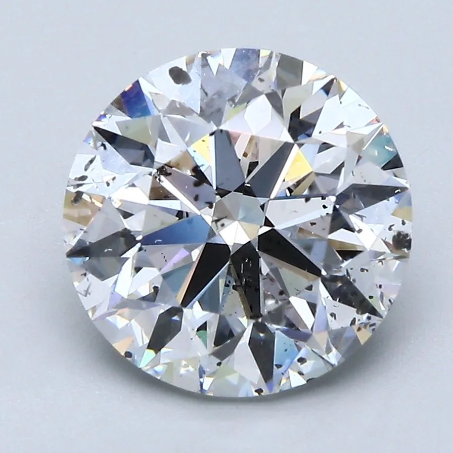 3.52 Carat Round E SI2 Natural Diamond 1 3.52 Carat Round E SI2 Natural Diamond