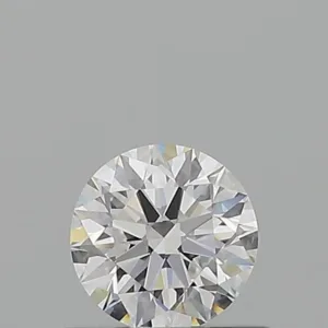 0.53 Carat Round D VVS1 Natural Diamond