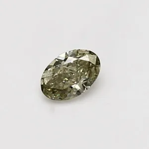 0.25 Carat Oval Fancy Green I1 Natural Diamond