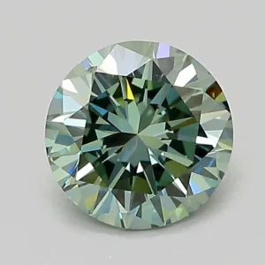 1.04 Carat Round Fancy Vivid Green VS1 Lab Diamond