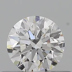 0.41 Carat Round D VVS2 Natural Diamond