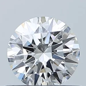 0.56 Carat Round F IF Natural Diamond