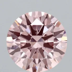 3.12 Carat Round Fancy Intense Pink VS1 Lab Diamond