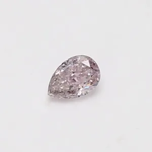 0.16 Carat Pear Fancy Pink I1 Natural Diamond