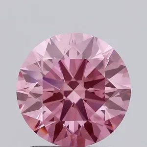 2.01 Carat Round Fancy Vivid Pink VS1 Lab Diamond