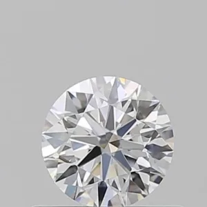 0.5 Carat Round D VVS2 Natural Diamond