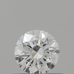 0.4 Carat Round D VVS2 Natural Diamond