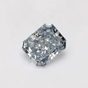 0.45 Carat Radiant Fancy Blue VVS2 Natural Diamond