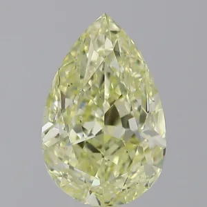 3.01 Carat Pear Fancy Yellow SI1 Natural Diamond