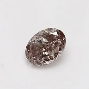 0.5 Carat Oval Fancy Brown SI1 Natural Diamond