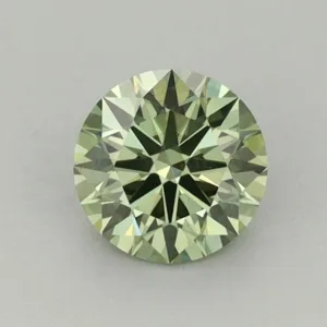 0.72 Carat Round Fancy Vivid Green VS1 Lab Diamond