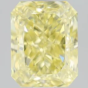 1.58 Carat Radiant Fancy Yellow VS1 Natural Diamond