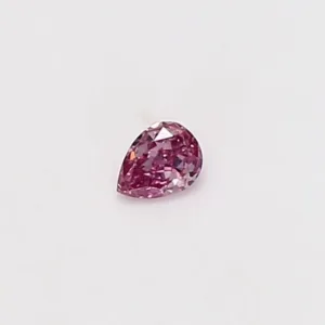 0.06 Carat Pear Fancy Vivid Pink VS2 Natural Diamond