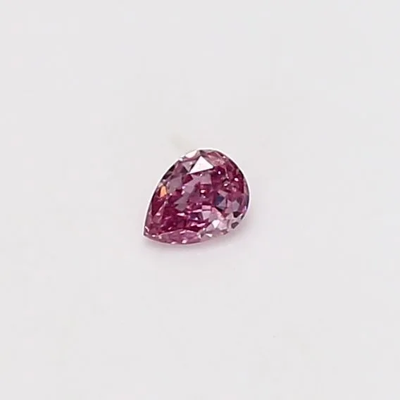 0.06 Carat Pear Fancy Vivid Pink VS2 Natural Diamond 1 0.06 Carat Pear Fancy Vivid Pink VS2 Natural Diamond