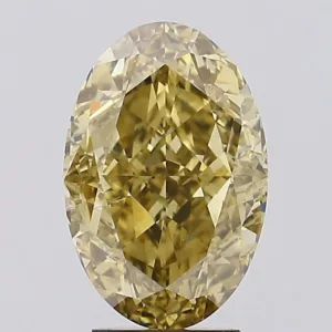 5 Carat Oval Fancy Brown Yellow SI1 Natural Diamond