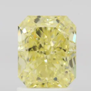 2 Carat Radiant Fancy Yellow VVS1 Natural Diamond