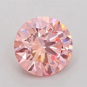2.01 Carat Round Fancy Vivid Pink VS1 Lab Diamond