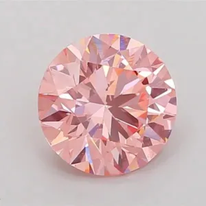2.04 Carat Round Fancy Vivid Pink VS1 Lab Diamond