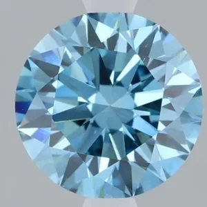 1.5 Carat Round Fancy Vivid Blue VS2 Lab Diamond