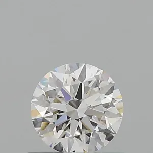 0.57 Carat Round F VVS1 Natural Diamond
