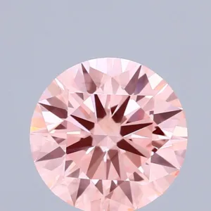 1.57 Carat Round Fancy Vivid Pink VS1 Lab Diamond