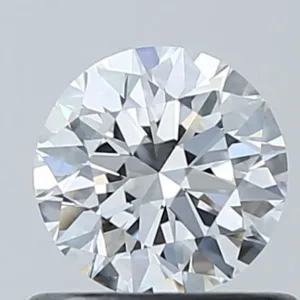 0.6 Carat Round D VVS2 Natural Diamond